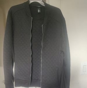 H & M Black Jersey Bomber Jacket